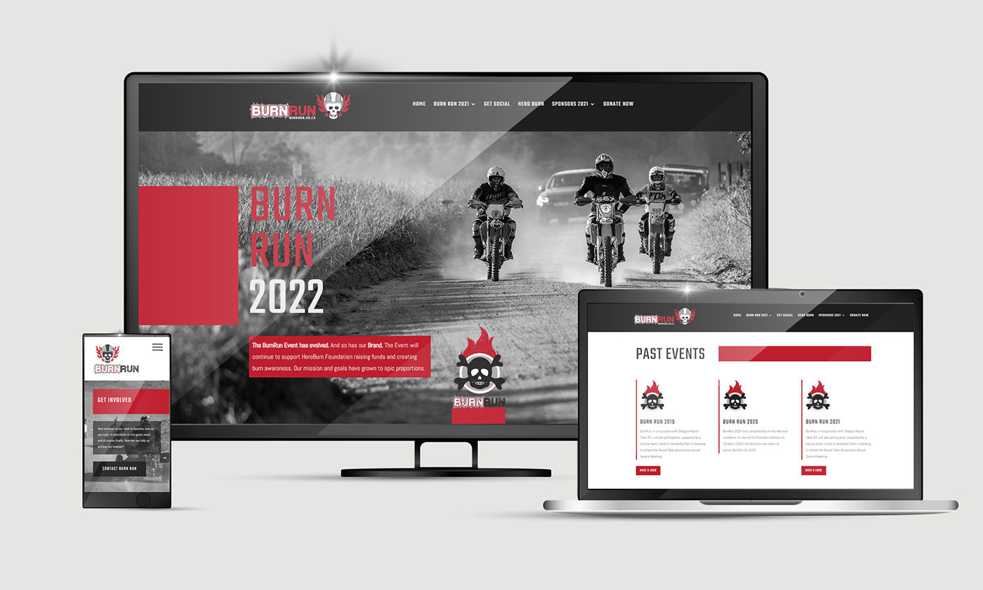 Burn Run Website Design