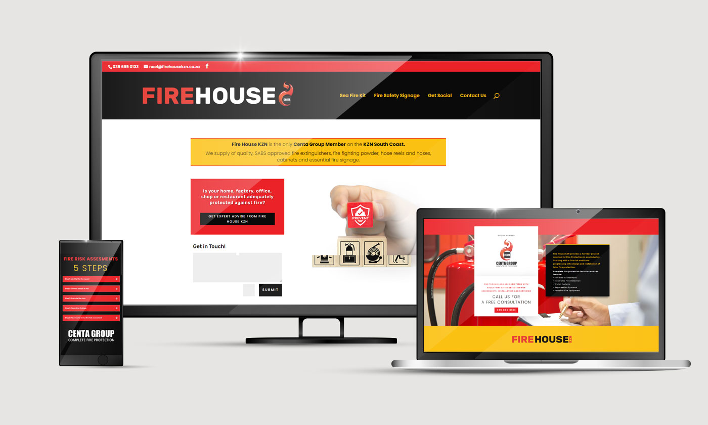Fire House KZN Website Design