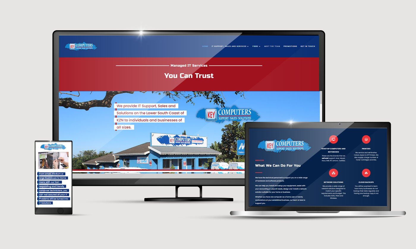 Key Computers Website Design