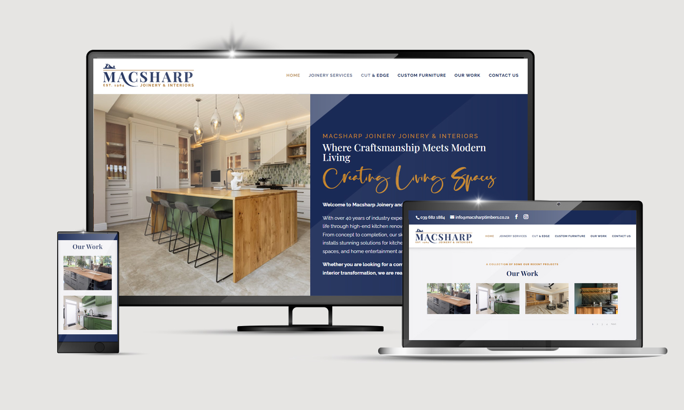 Macsharp Joinery and Interiors Website Design